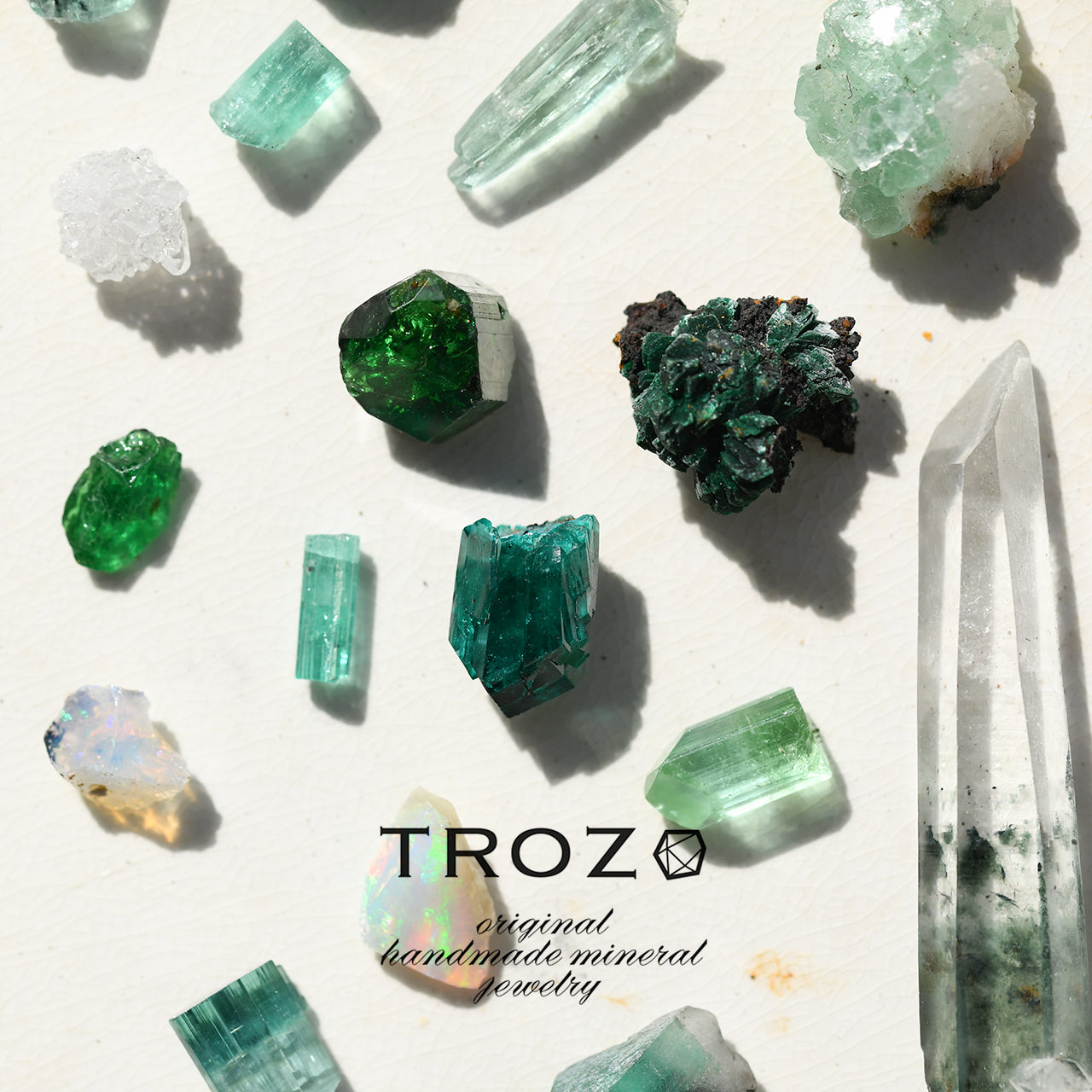 Opal Raw Stone Necklace - One of a Kind — handmade natural mineral jewelry by TROZO, made in Japan (view 9)