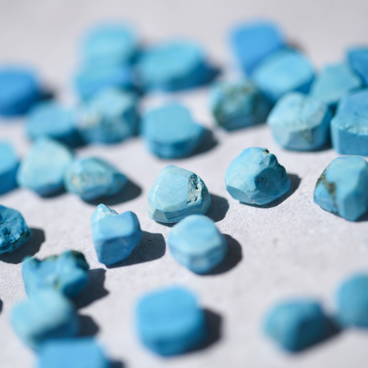 Turquoise Raw Stone Necklace | Handmade Natural Stone Jewelry