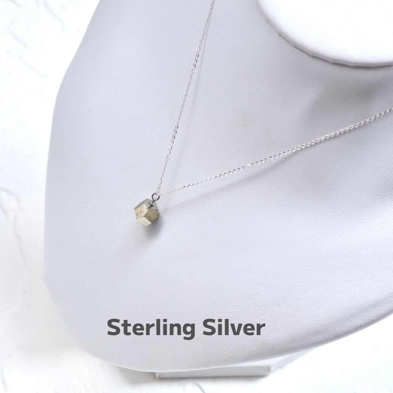 Pyrite (Dodecahedral) Raw Stone Necklace | Handmade Natural Stone Jewelry