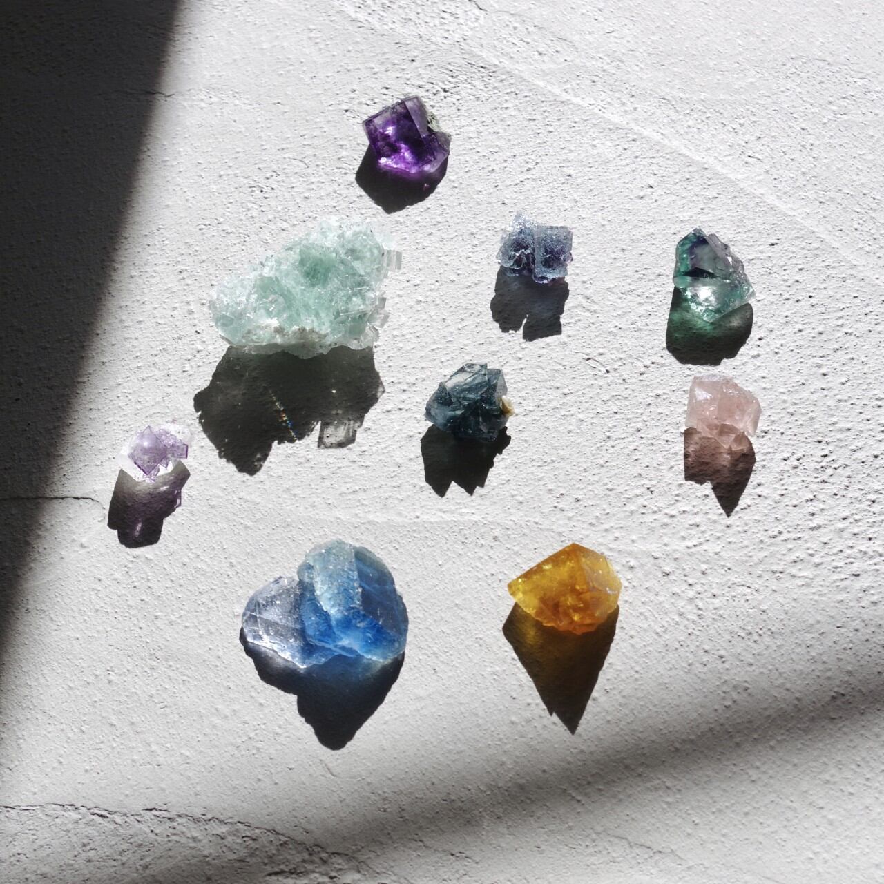 Fluorite Raw Stone Ring - One of a Kind — handmade natural mineral jewelry by TROZO, made in Japan (view 10)