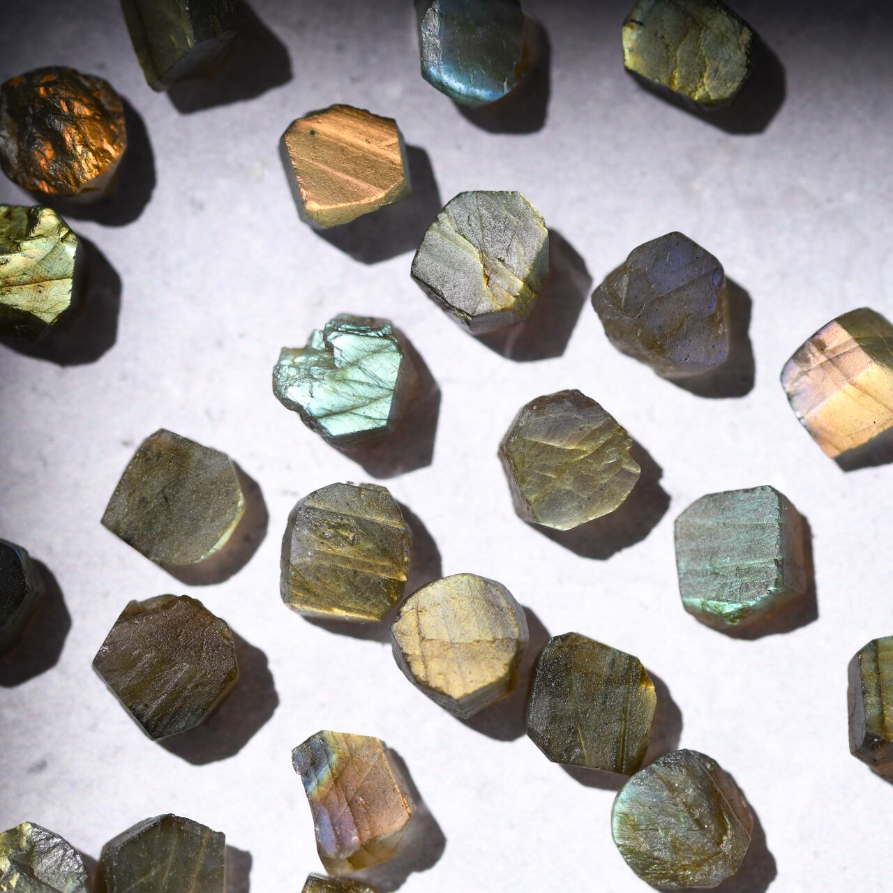 Labradorite Raw Stone Necklace | Handmade Natural Stone Jewelry