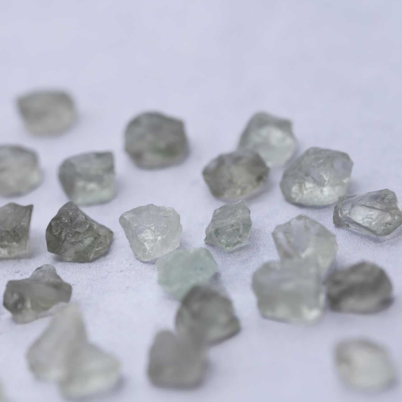 Green Amethyst Raw Stone Ring | Handmade Natural Stone Jewelry