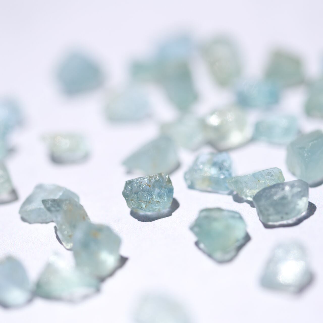 Aquamarine Raw Stone Necklace | Handmade Natural Stone Jewelry