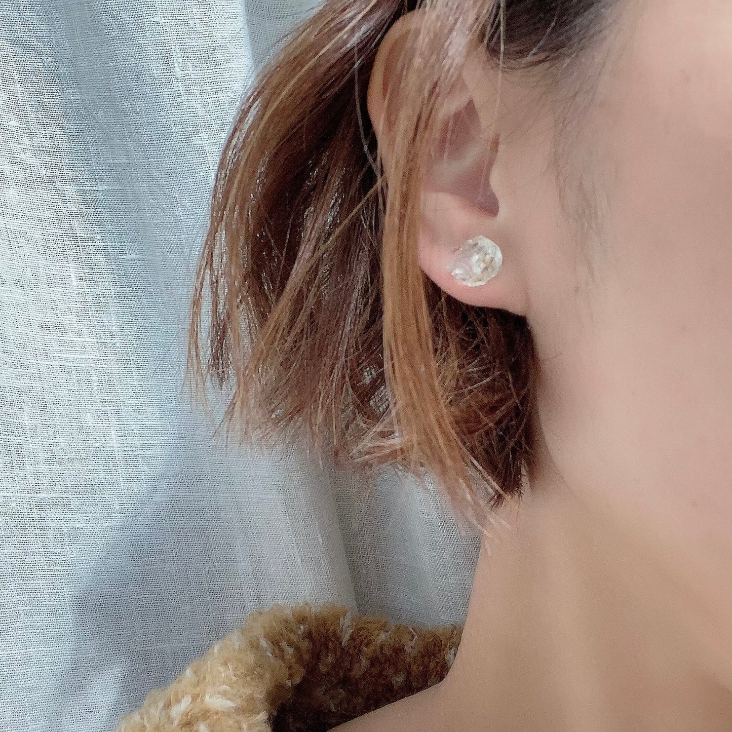 Green Amethyst Raw Stone Earrings | Handmade Natural Stone Jewelry