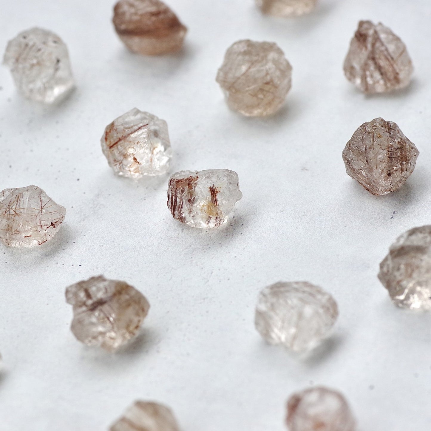 Copper Rutile Quartz Raw Stone Ring | Handmade Natural Stone Jewelry