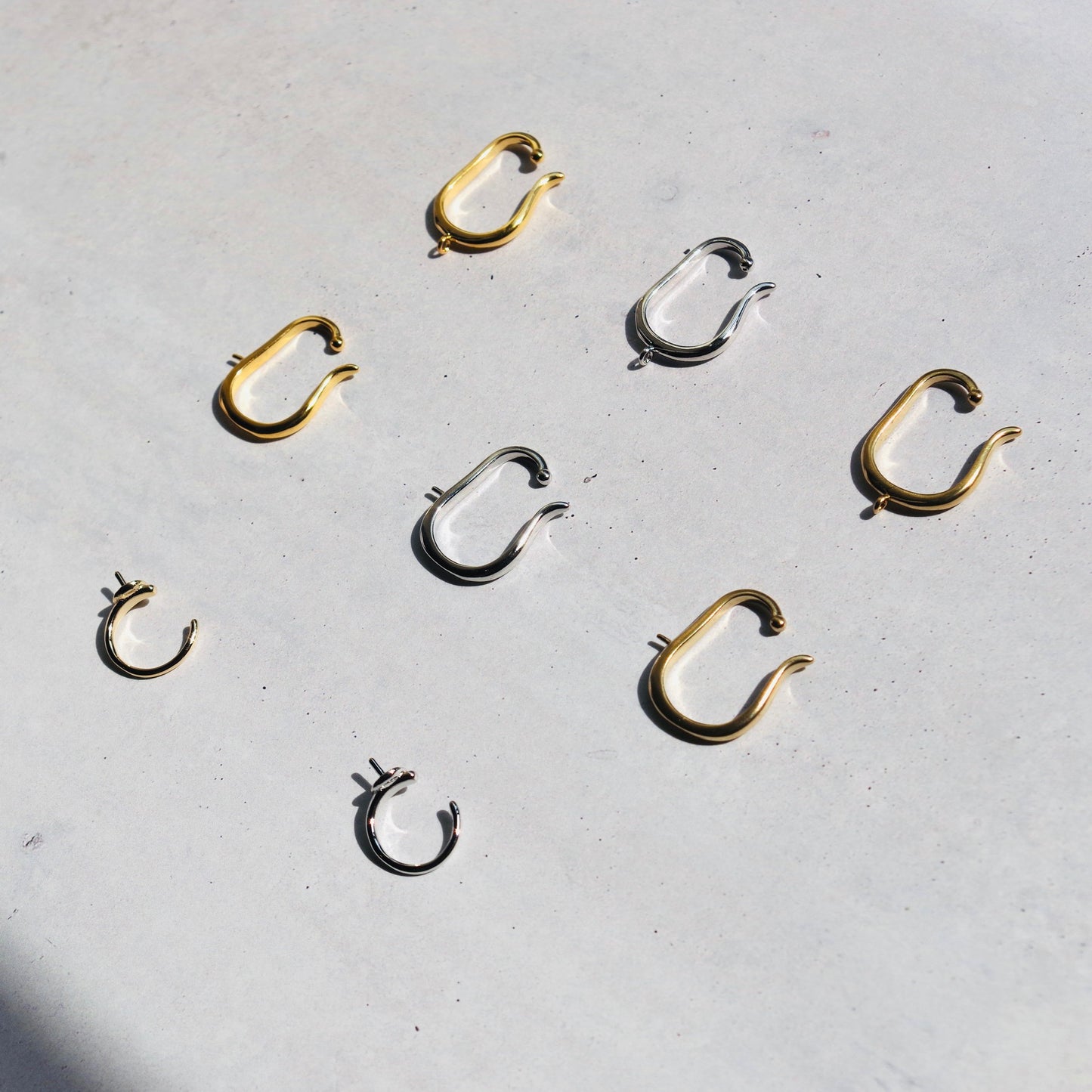 Garnet Raw Stone Ear Cuff | Handmade Natural Stone Jewelry