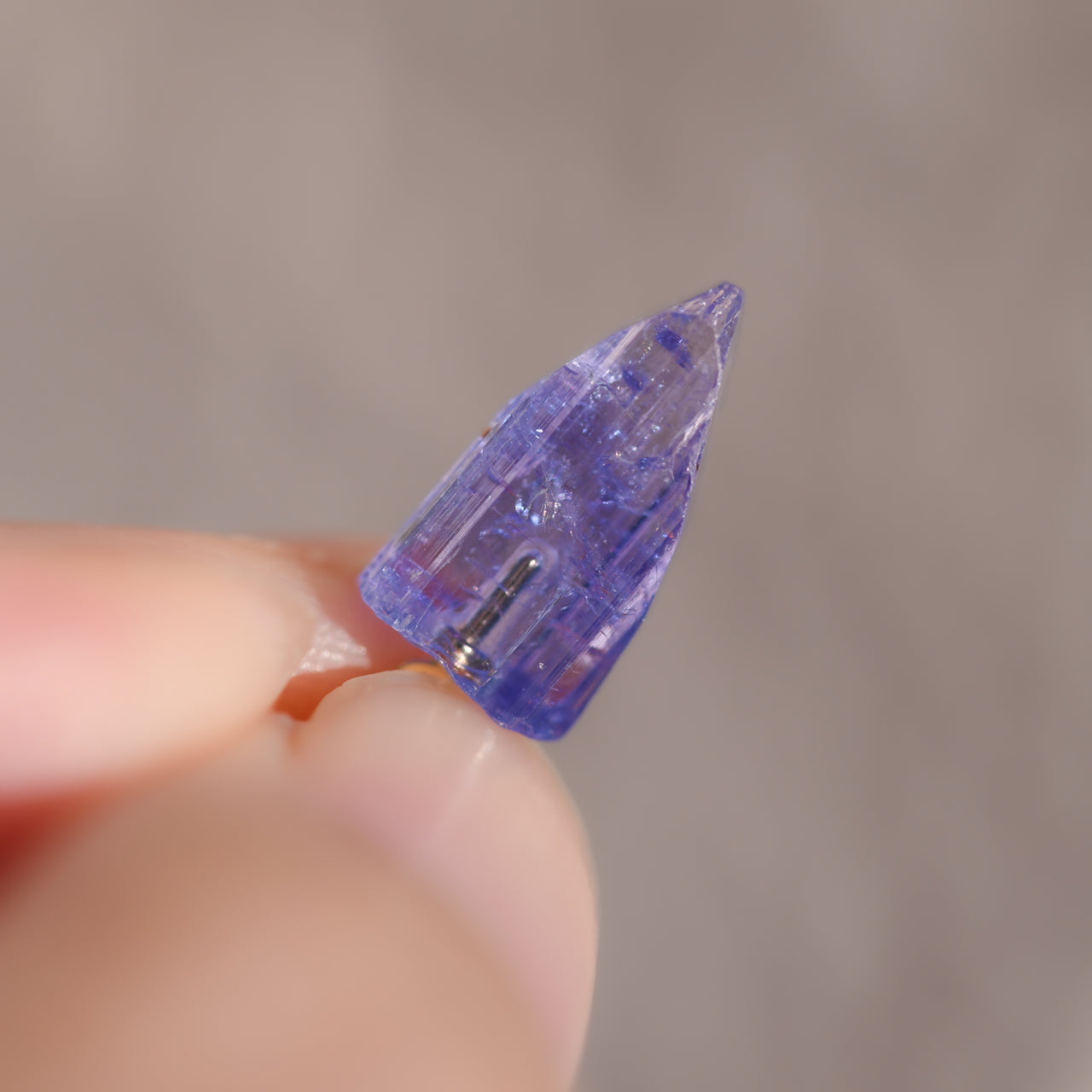 [One of a kind] Tanzanite Raw Stone Ear Cuff | Handmade Natural Stone Jewelry [Twilight Collection]