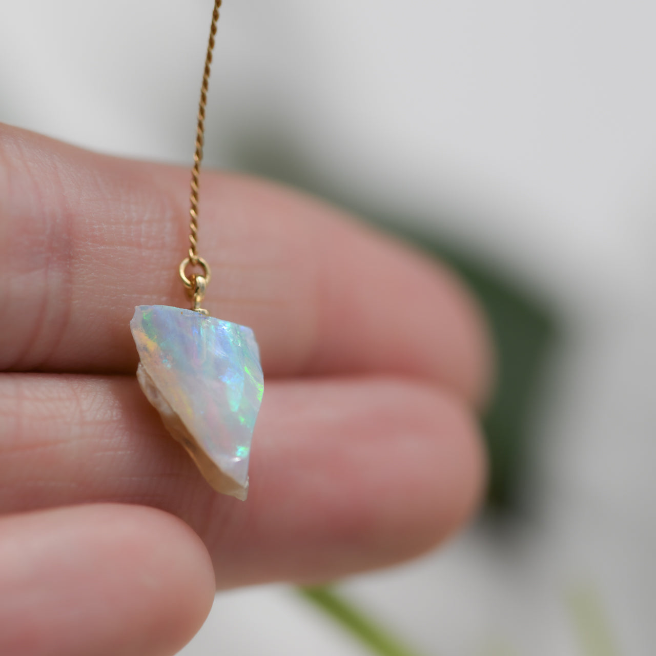 [One of a kind] Opal Raw Stone Ear Cuff | Handmade Natural Stone Jewelry [Fairy Tale Collection]