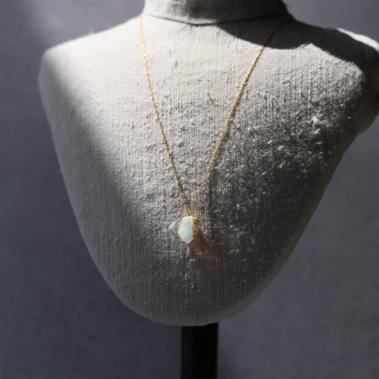 [One of a kind] Opal Raw Stone Necklace | Handmade Natural Stone Jewelry [Fairy Tale Collection]