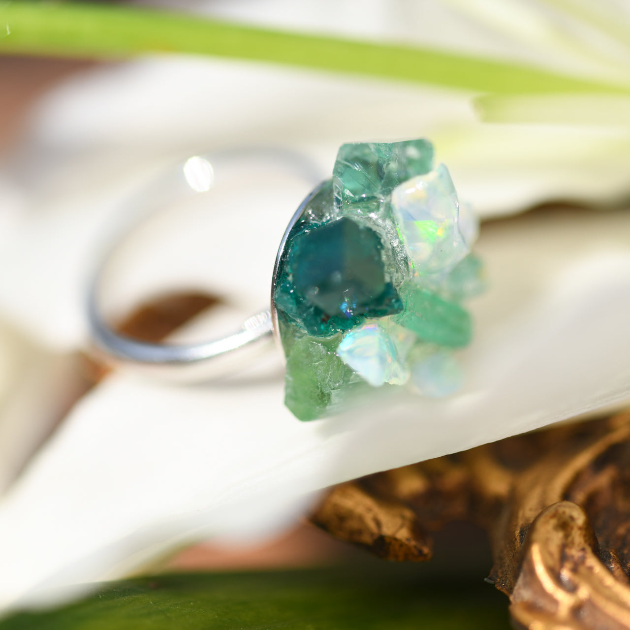 [One of a kind] Integration Ring | Handmade Natural Stone Jewelry [Fairy Tale Collection]