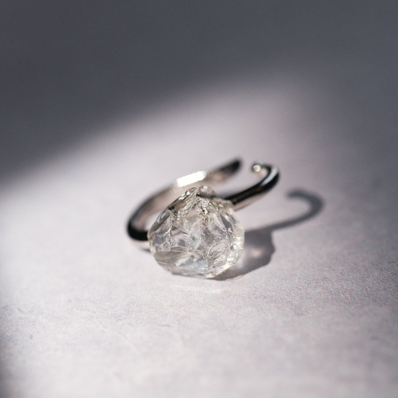 Quartz Raw Stone Ear Cuff | Handmade Natural Stone Jewelry