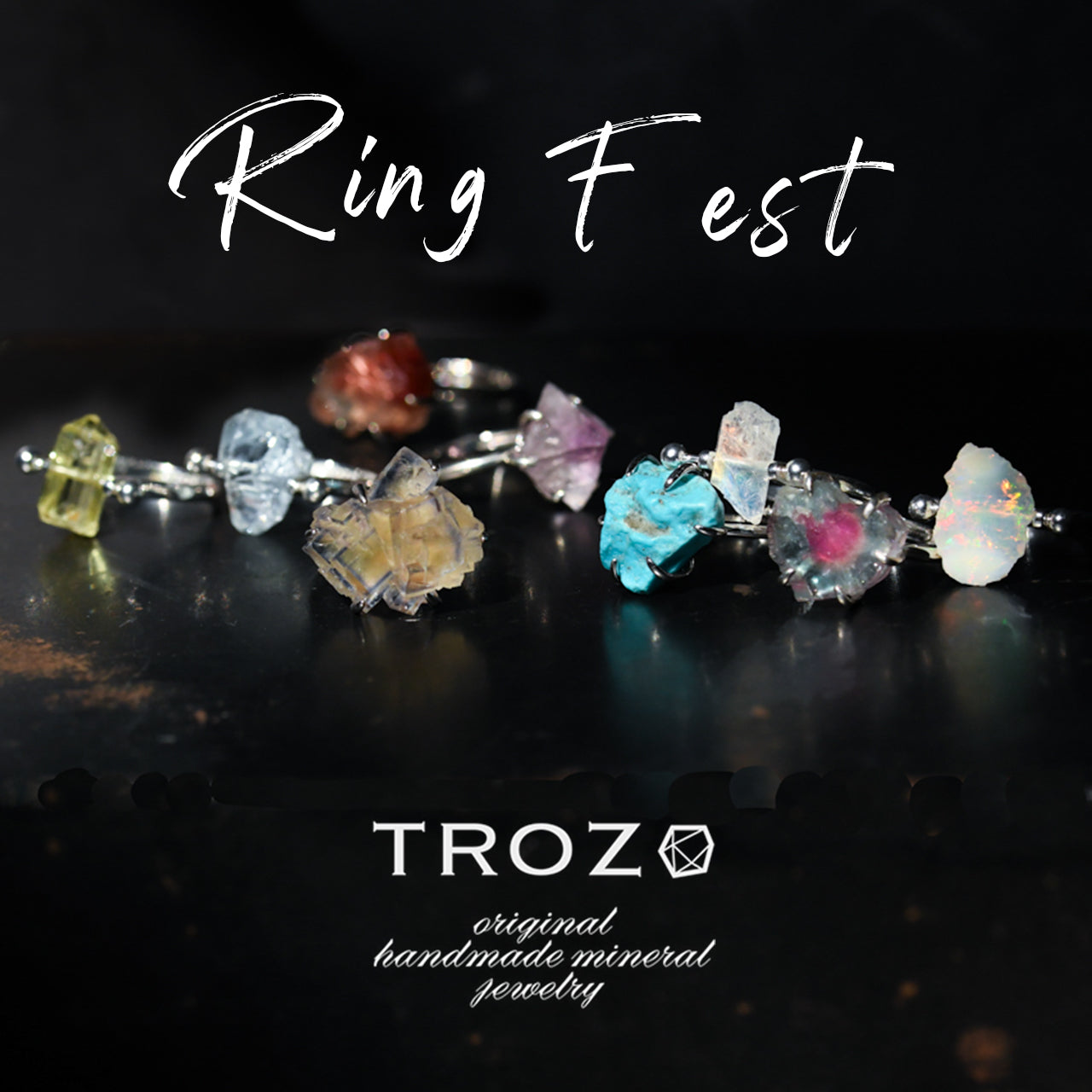 Oregon Sunstone Rough Mineral Free Size Silver 925 Ring - One of a kind Natural Stone Jewelry [Ring Fest 2025]