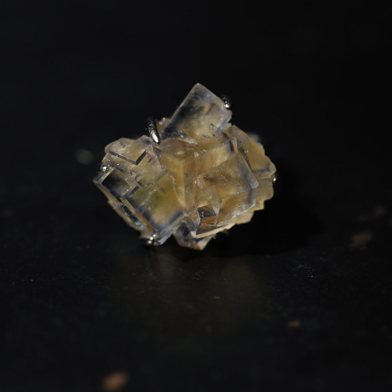 Fluorite Rough Mineral Silver 925 Free Size Ring - One of a kind Natural Stone Jewelry [Ring Fest 2025]