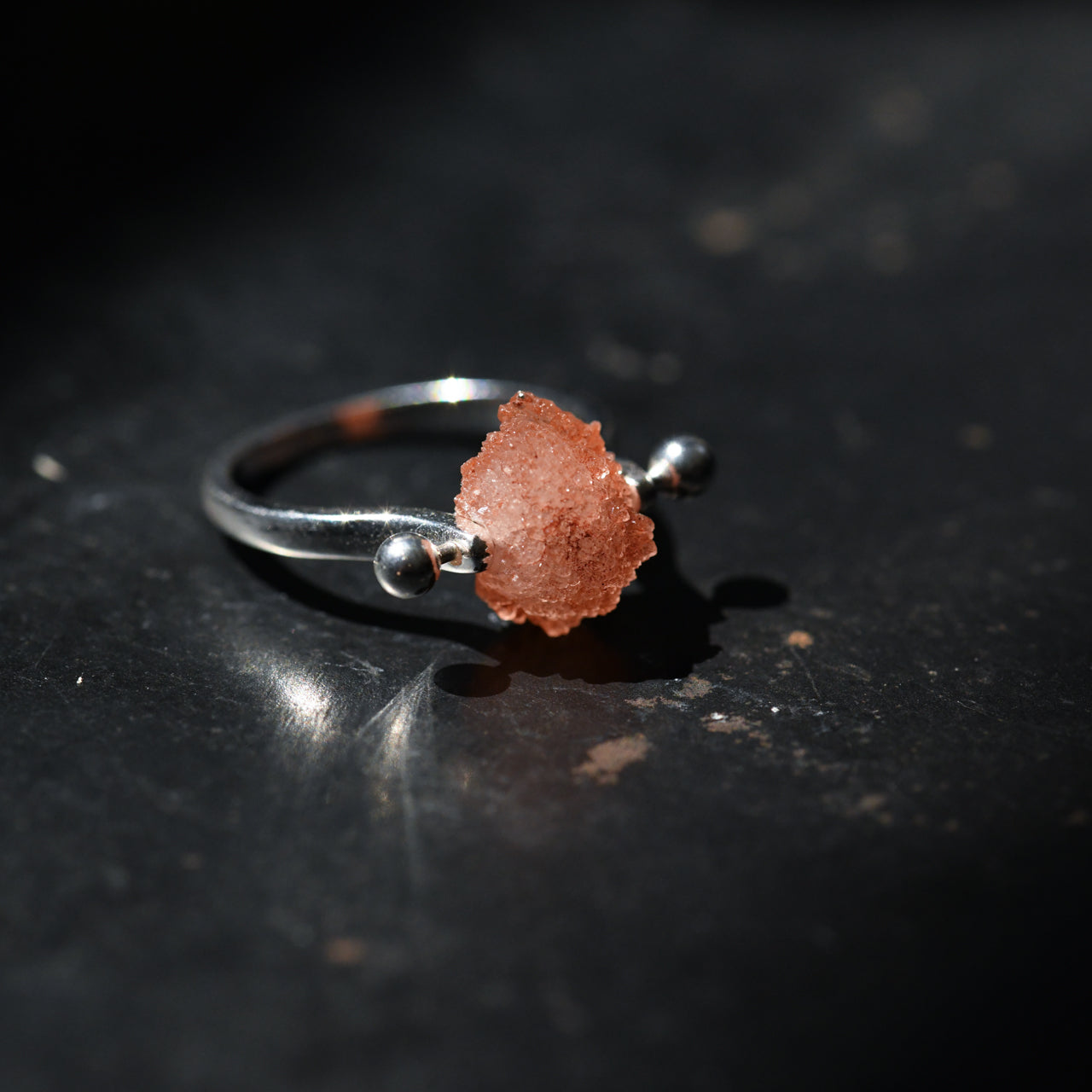 Amethyst Rough Mineral Silver 925 Ring - One of a kind Natural Stone Jewelry [Ring Fest 2025]