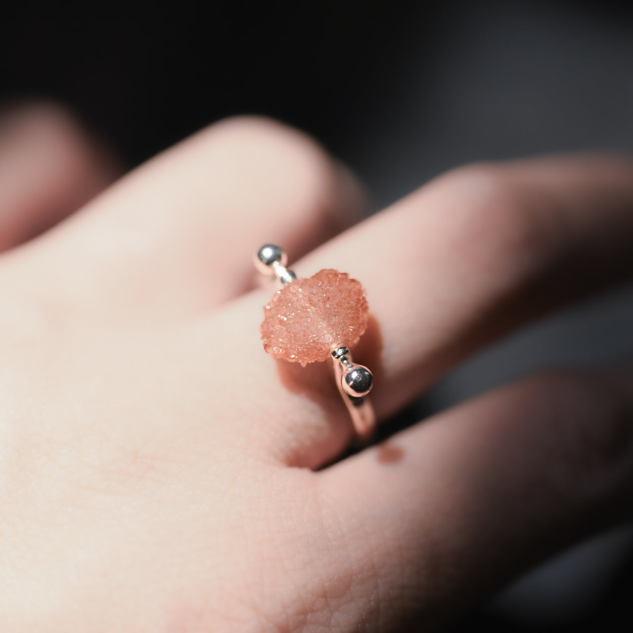 Amethyst Rough Mineral Silver 925 Ring - One of a kind Natural Stone Jewelry [Ring Fest 2025]