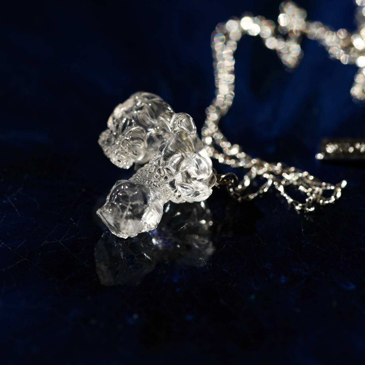 Opal Raw Stone Necklace - One of a Kind - handmade natural mineral jewelry by TROZO, made in Japan (view 9)