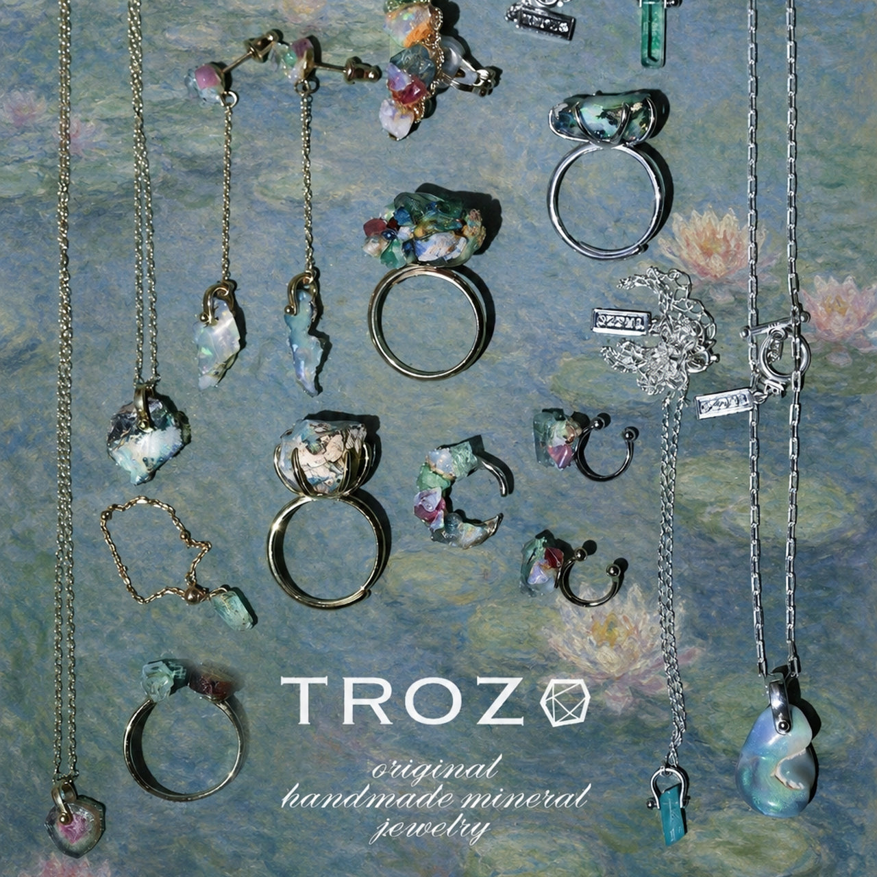 Watermelon Tourmaline Raw Stone Ring - One of a Kind - handmade natural mineral jewelry by TROZO, made in Japan (view 7)