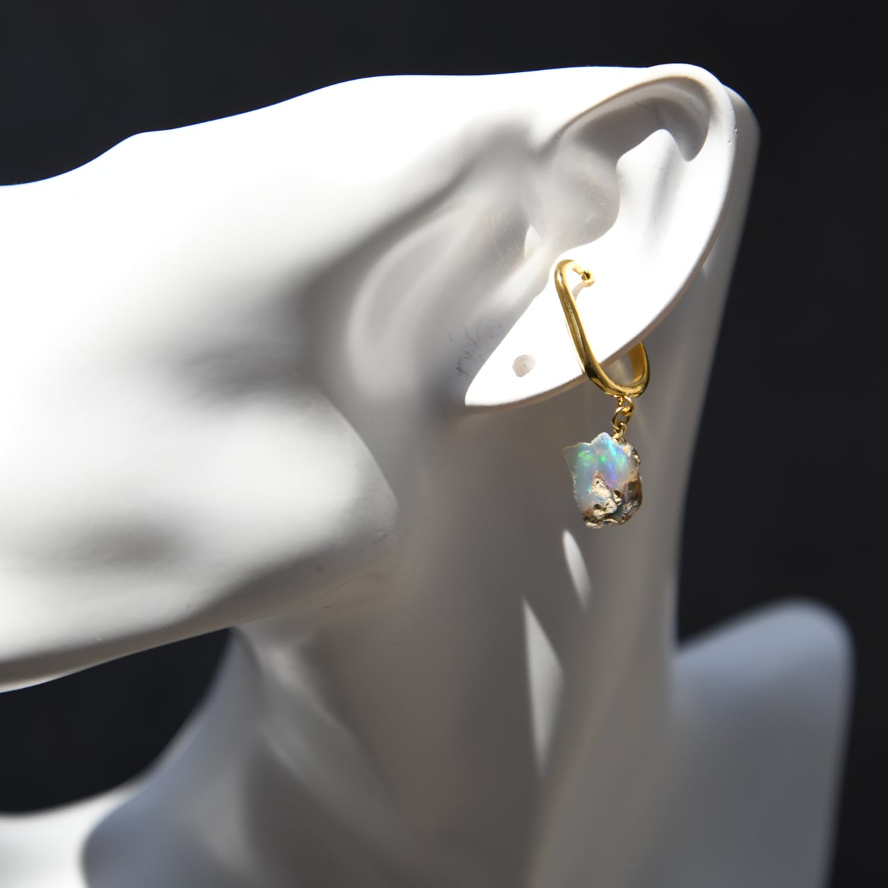 [One of a kind] Opal Raw Stone Ear Cuff | Handmade Natural Stone Jewelry [Opal Fest 2023]