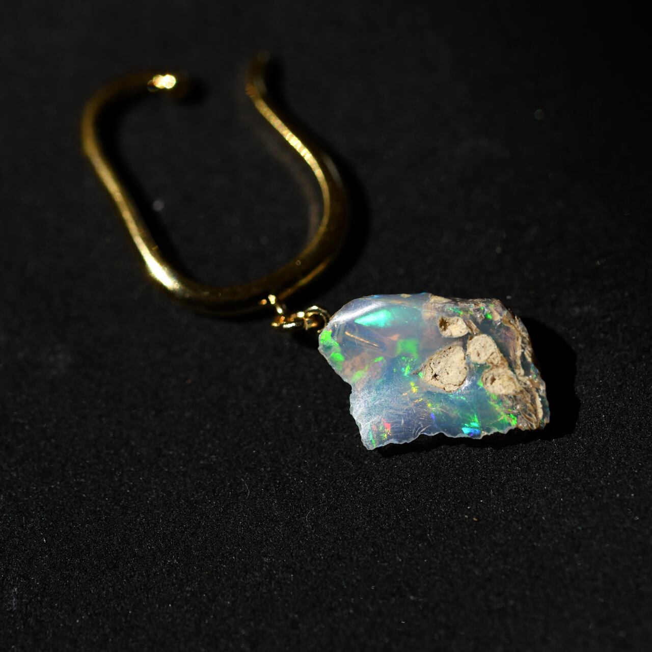 [One of a kind] Opal Raw Stone Ear Cuff | Handmade Natural Stone Jewelry [Opal Fest 2023]