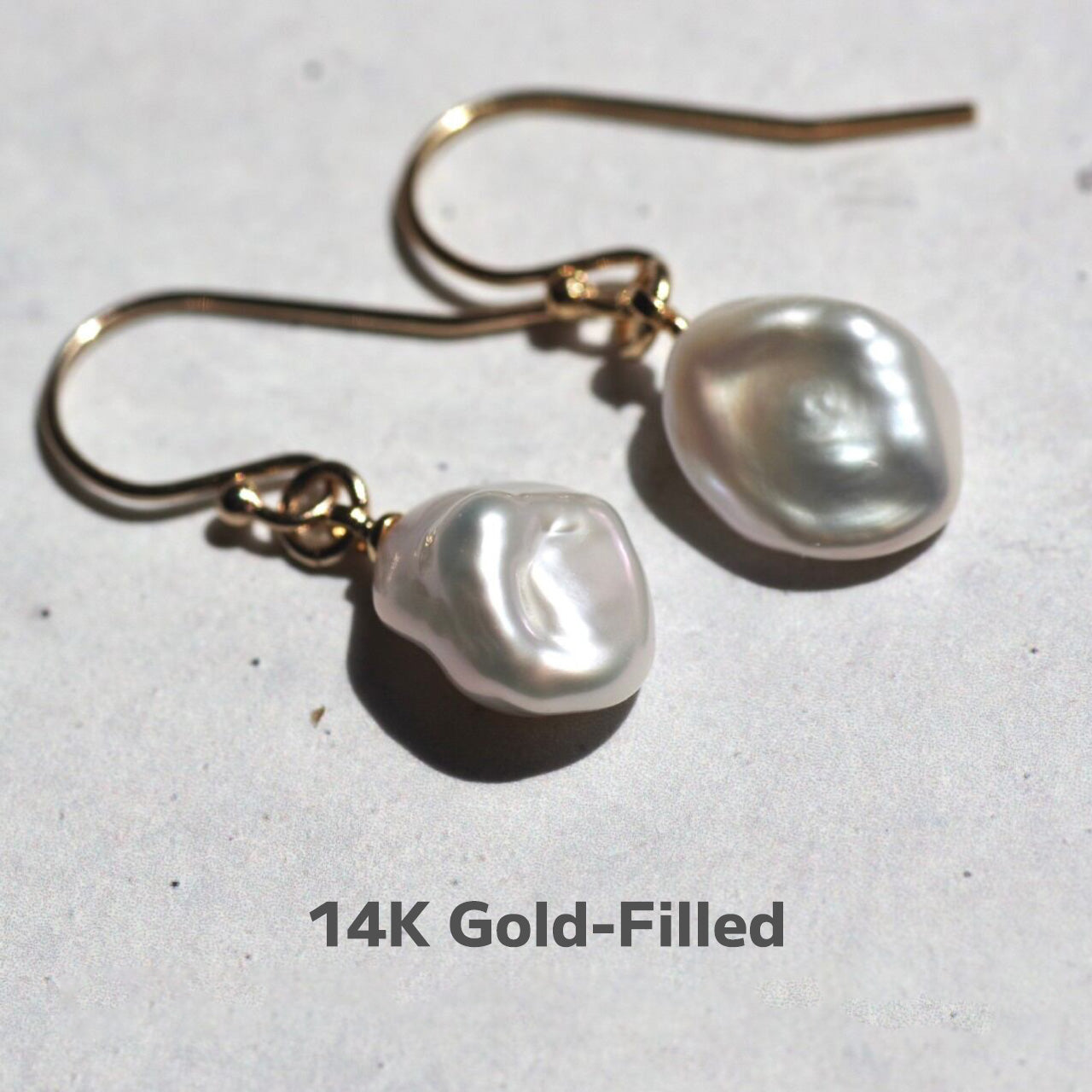 Keshi Pearl Earrings | Handmade Natural Stone Jewelry