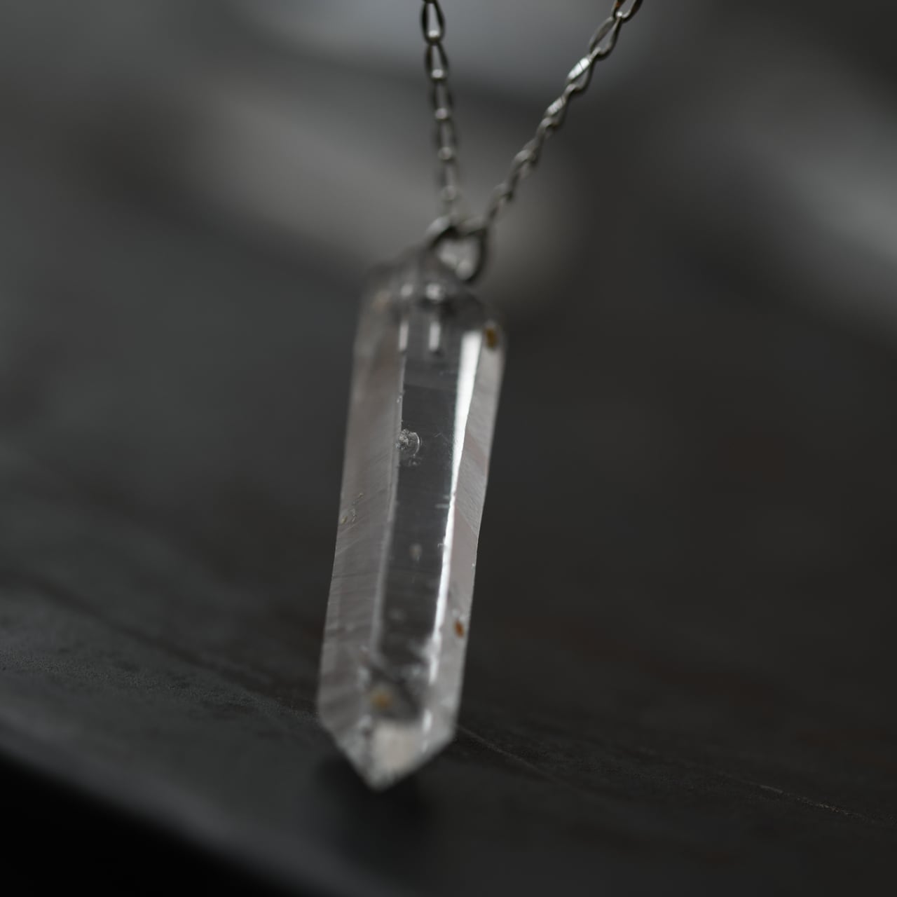 Colombian Quartz Raw Stone Necklace | Handmade Natural Stone Jewelry