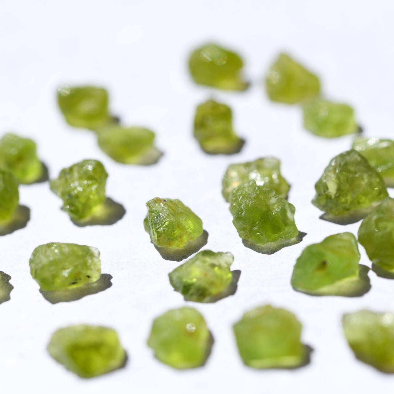 Peridot Raw Stone Necklace | Handmade Natural Stone Jewelry