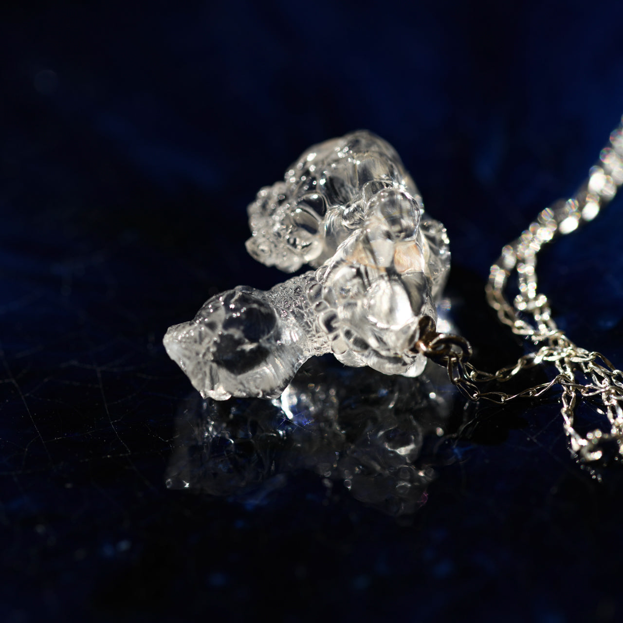 Opal Raw Stone Necklace - One of a Kind - handmade natural mineral jewelry by TROZO, made in Japan (view 2)