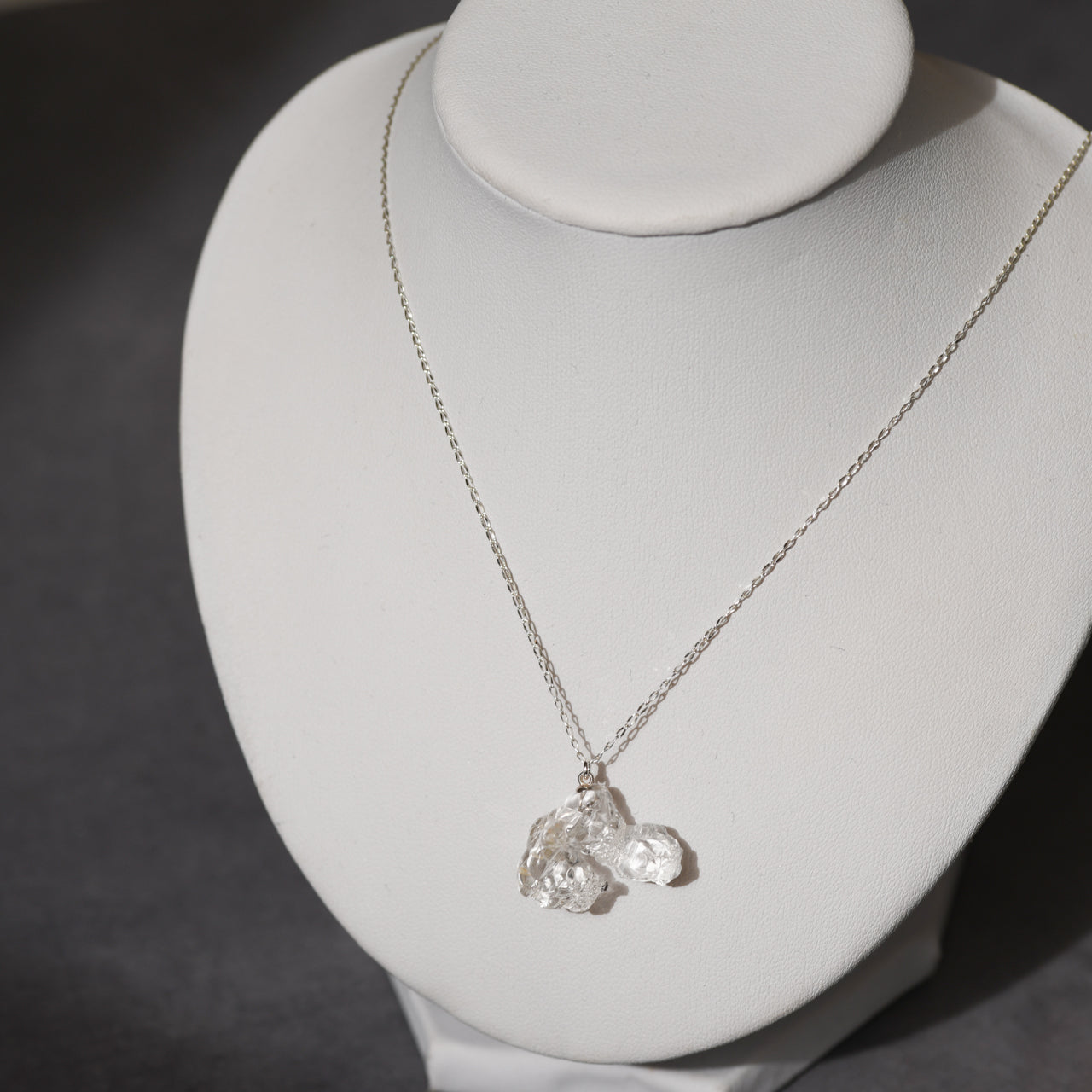 Opal Raw Stone Necklace - One of a Kind - handmade natural mineral jewelry by TROZO, made in Japan (view 8)