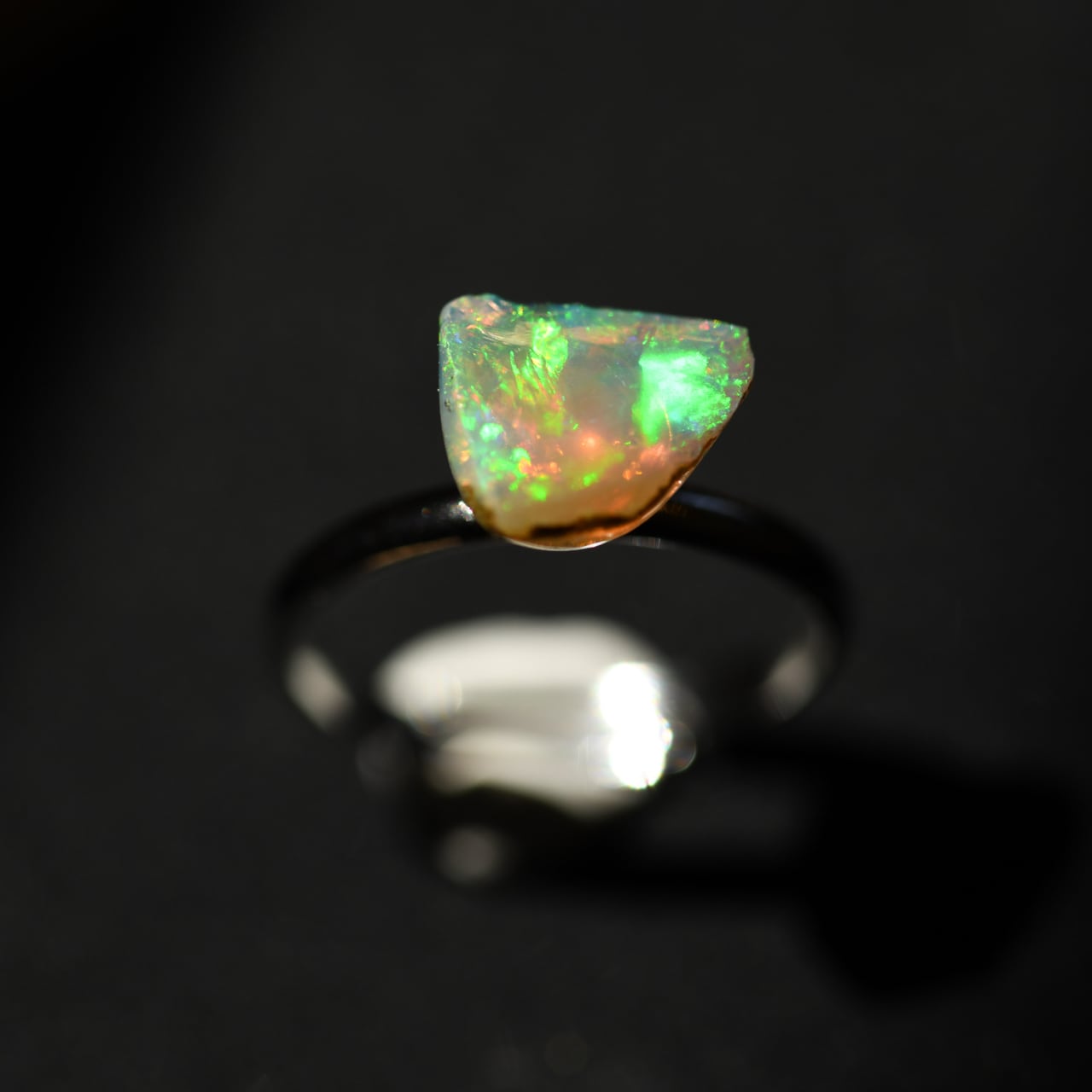 [One of a kind] Opal Raw Stone Ring | Handmade Natural Stone Jewelry [Opal Fest 2023]