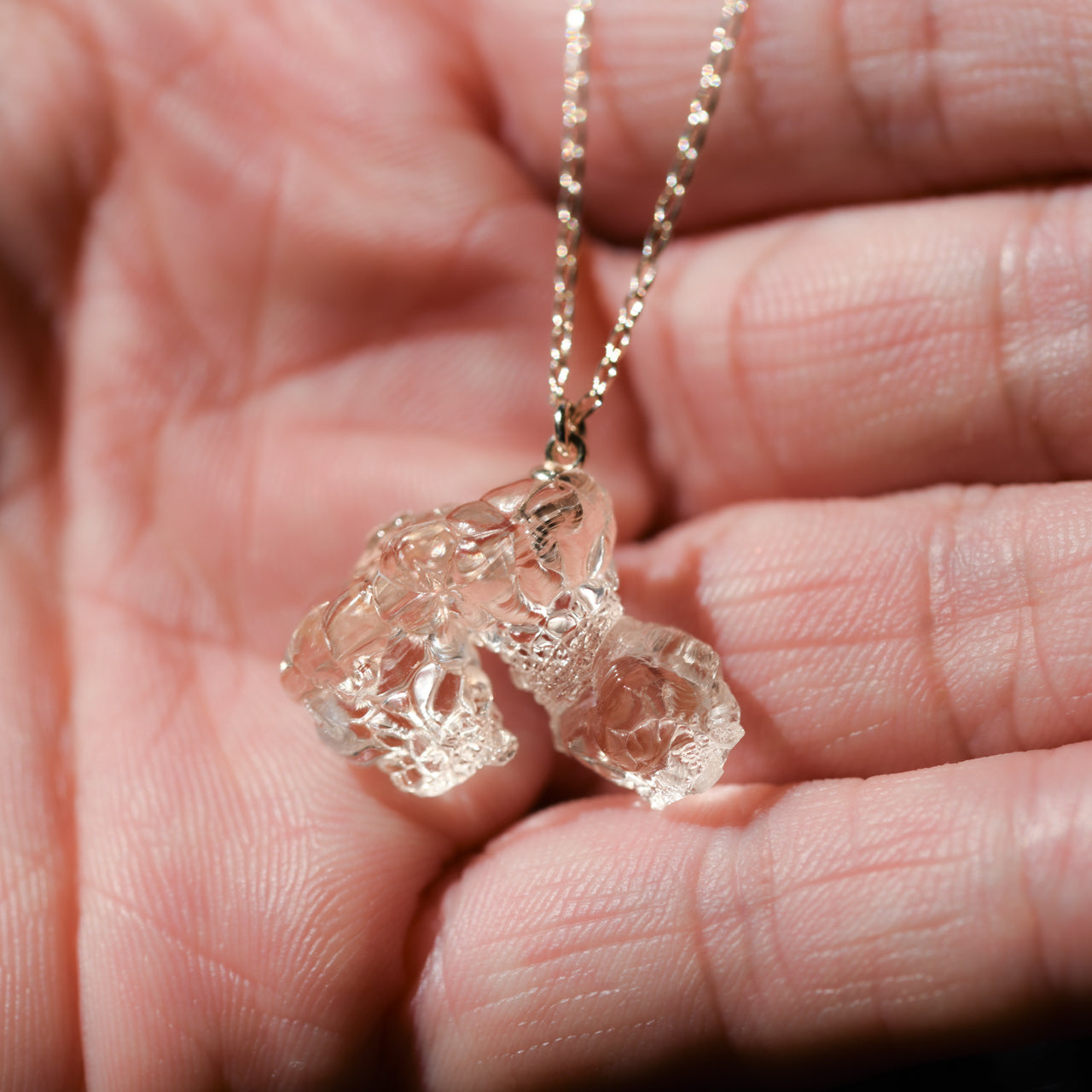 Opal Raw Stone Necklace - One of a Kind - handmade natural mineral jewelry by TROZO, made in Japan (view 7)