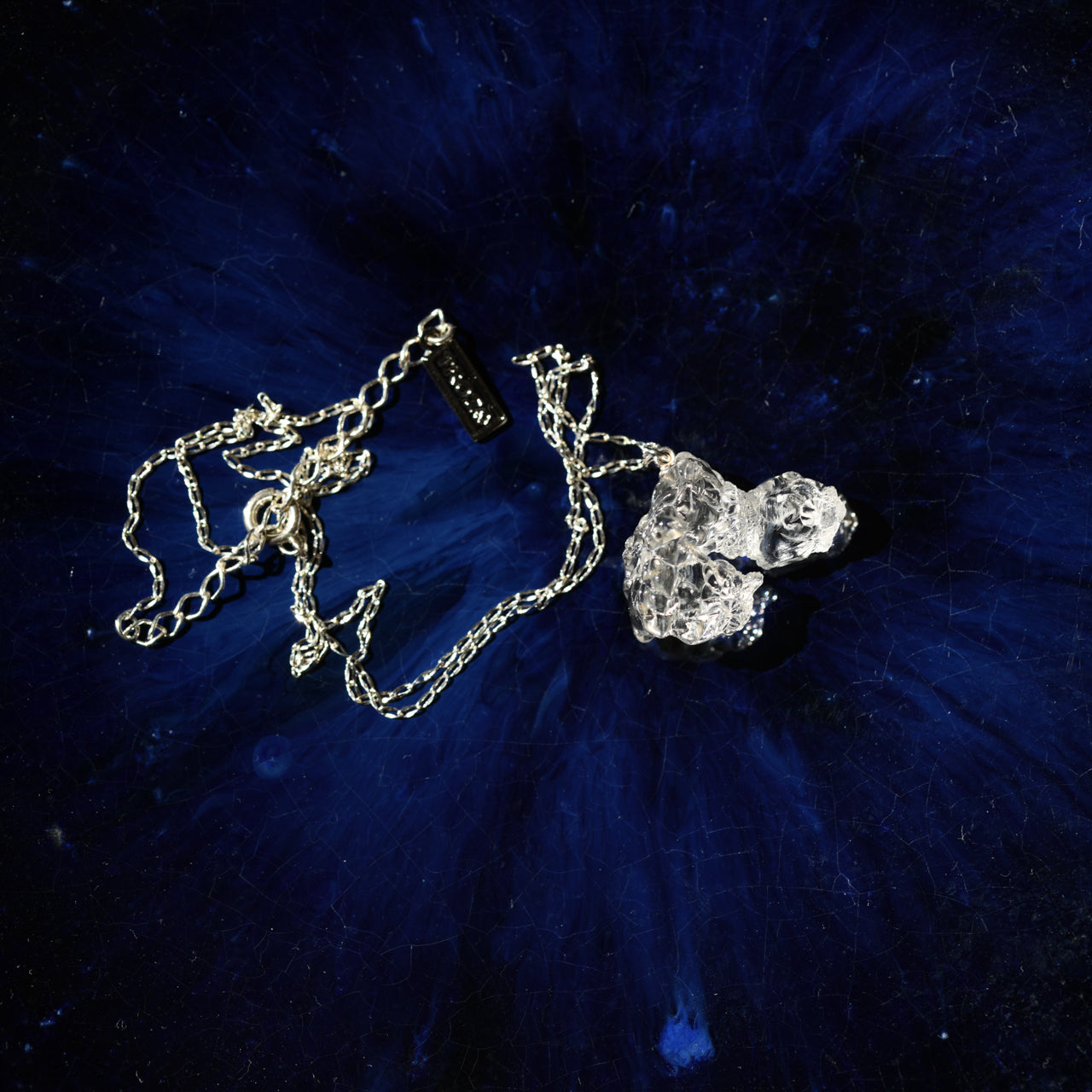 Opal Raw Stone Necklace - One of a Kind - handmade natural mineral jewelry by TROZO, made in Japan (view 3)