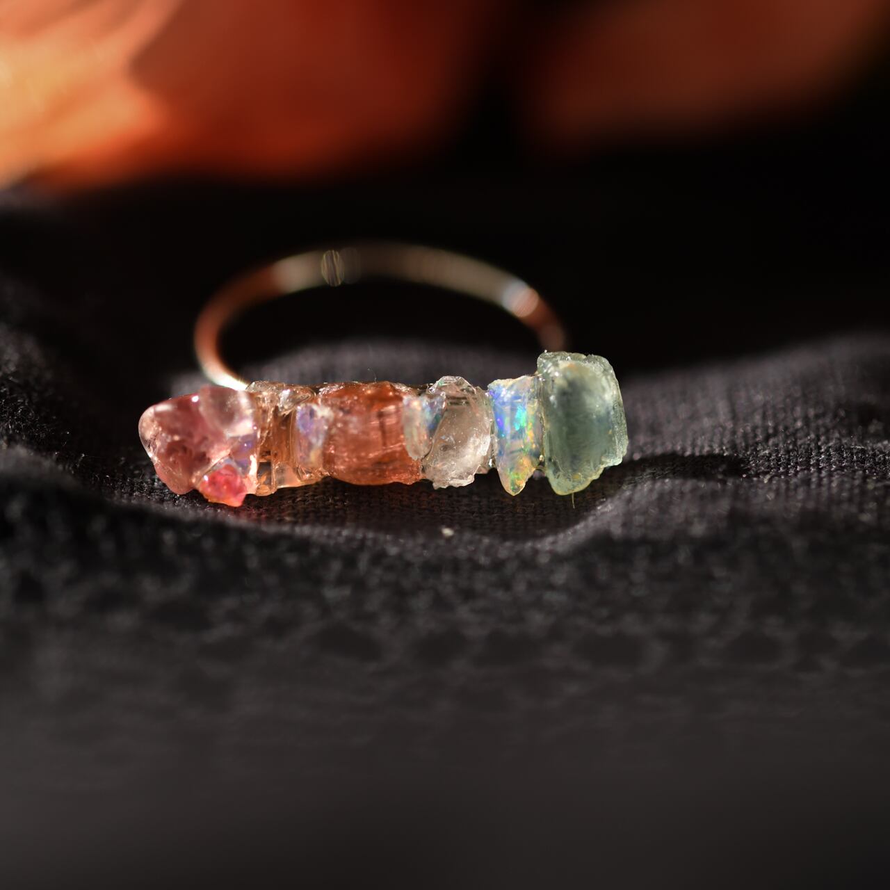 [One of a kind] Integration Ring | Handmade Natural Stone Jewelry [Poppy Collection]