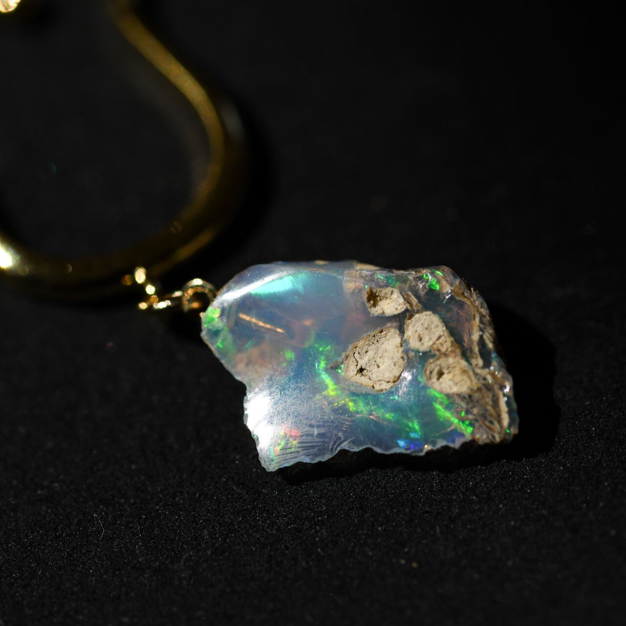 [One of a kind] Opal Raw Stone Ear Cuff | Handmade Natural Stone Jewelry [Opal Fest 2023]