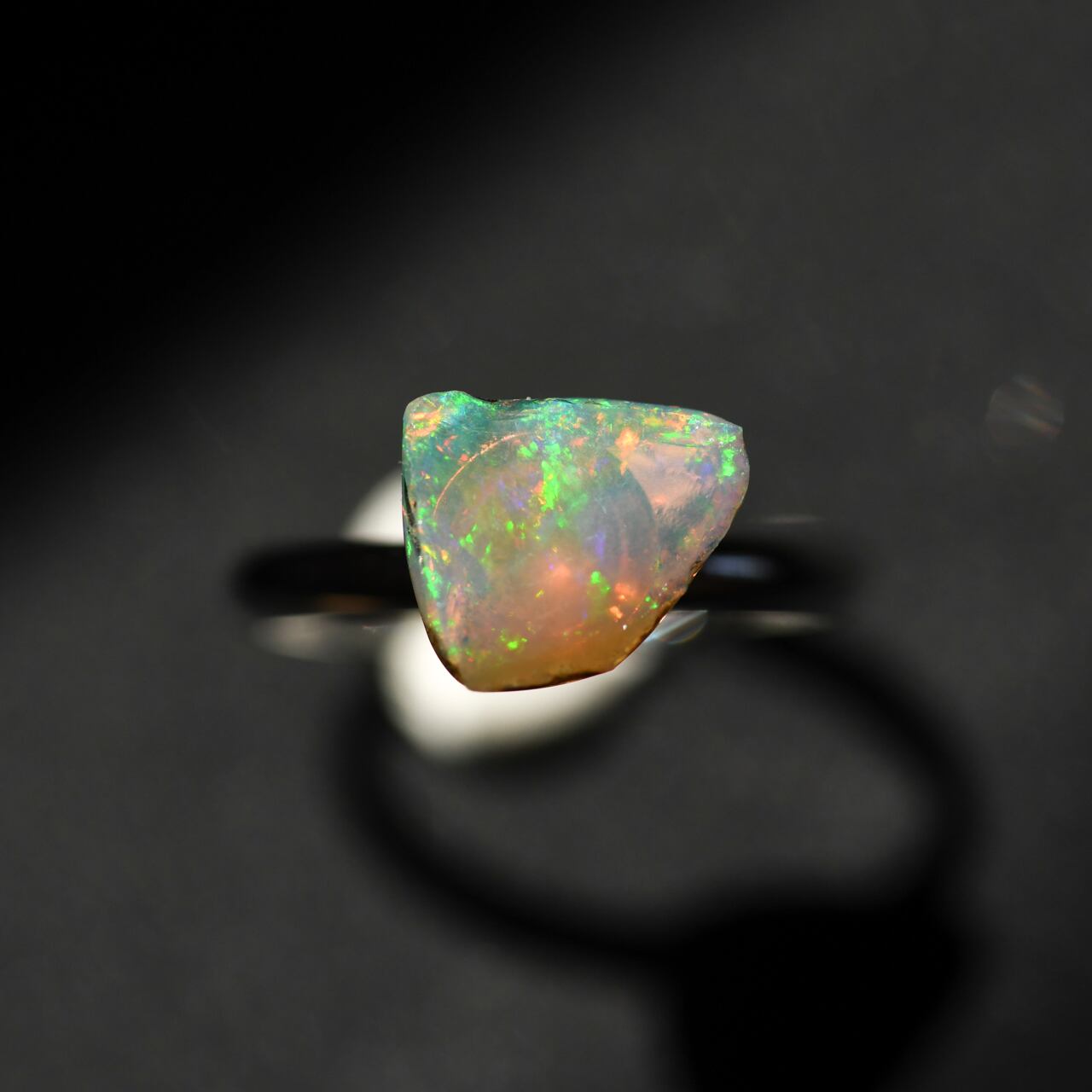 [One of a kind] Opal Raw Stone Ring | Handmade Natural Stone Jewelry [Opal Fest 2023]