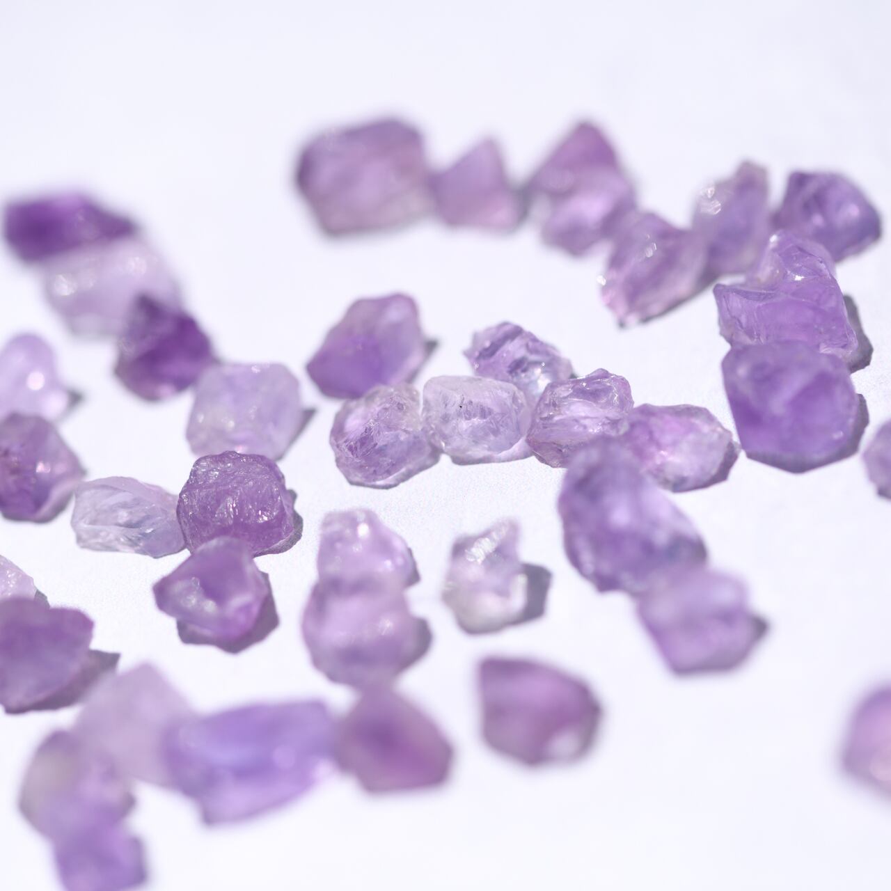 Pink Amethyst Raw Stone Necklace | Handmade Natural Stone Jewelry