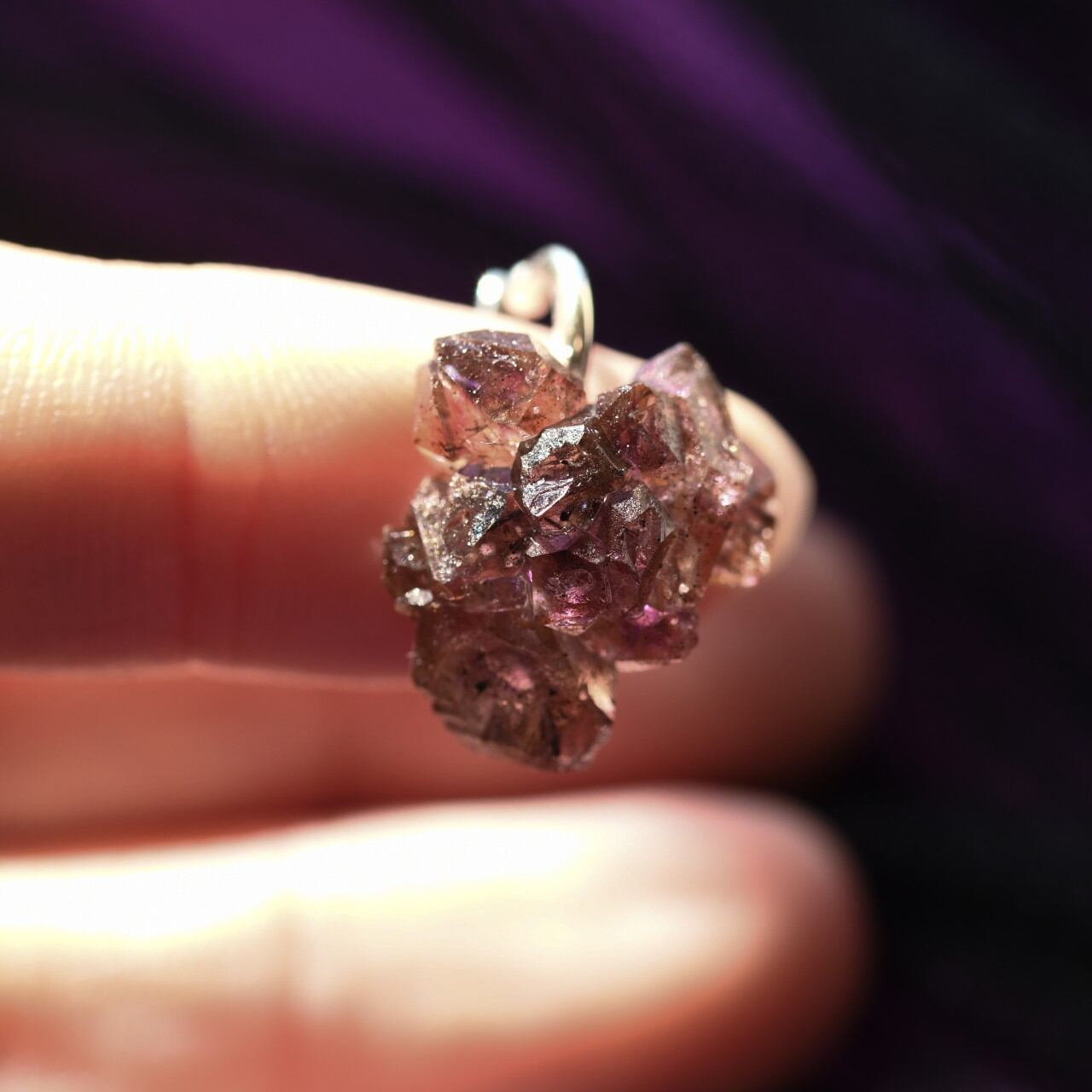 [One of a kind] Amethyst Raw Stone Sterling Silver Ear Cuff | Handmade Natural Stone Jewelry [Dark Heroine Collection]