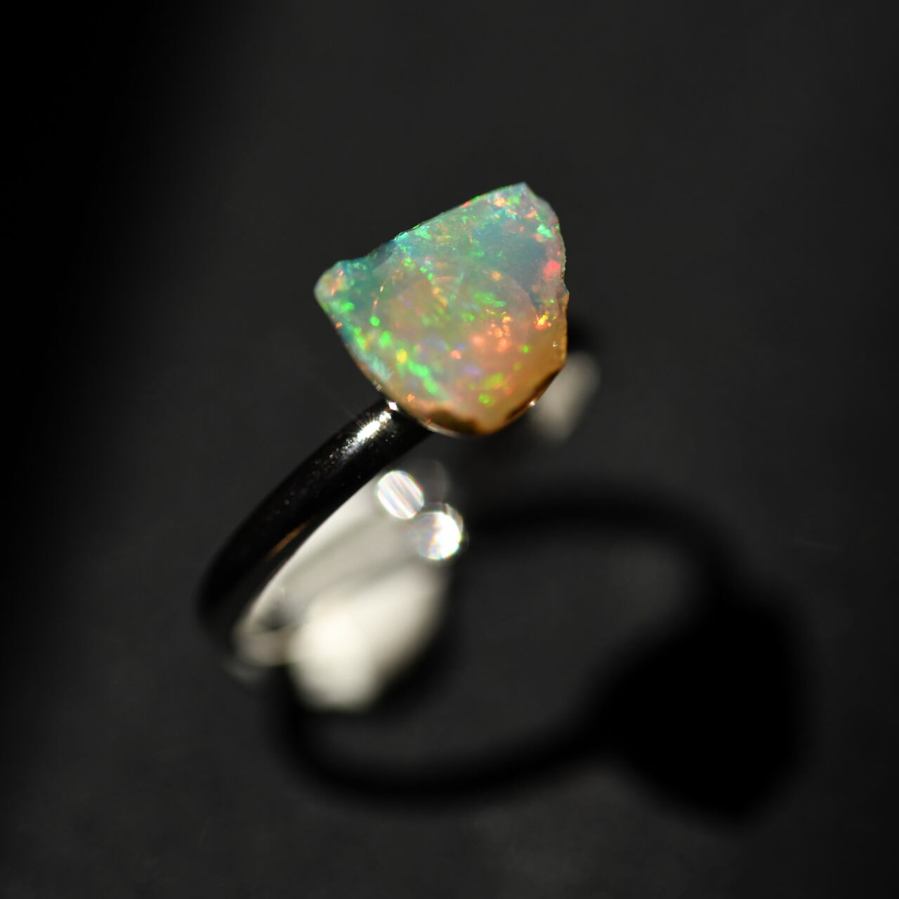 [One of a kind] Opal Raw Stone Ring | Handmade Natural Stone Jewelry [Opal Fest 2023]