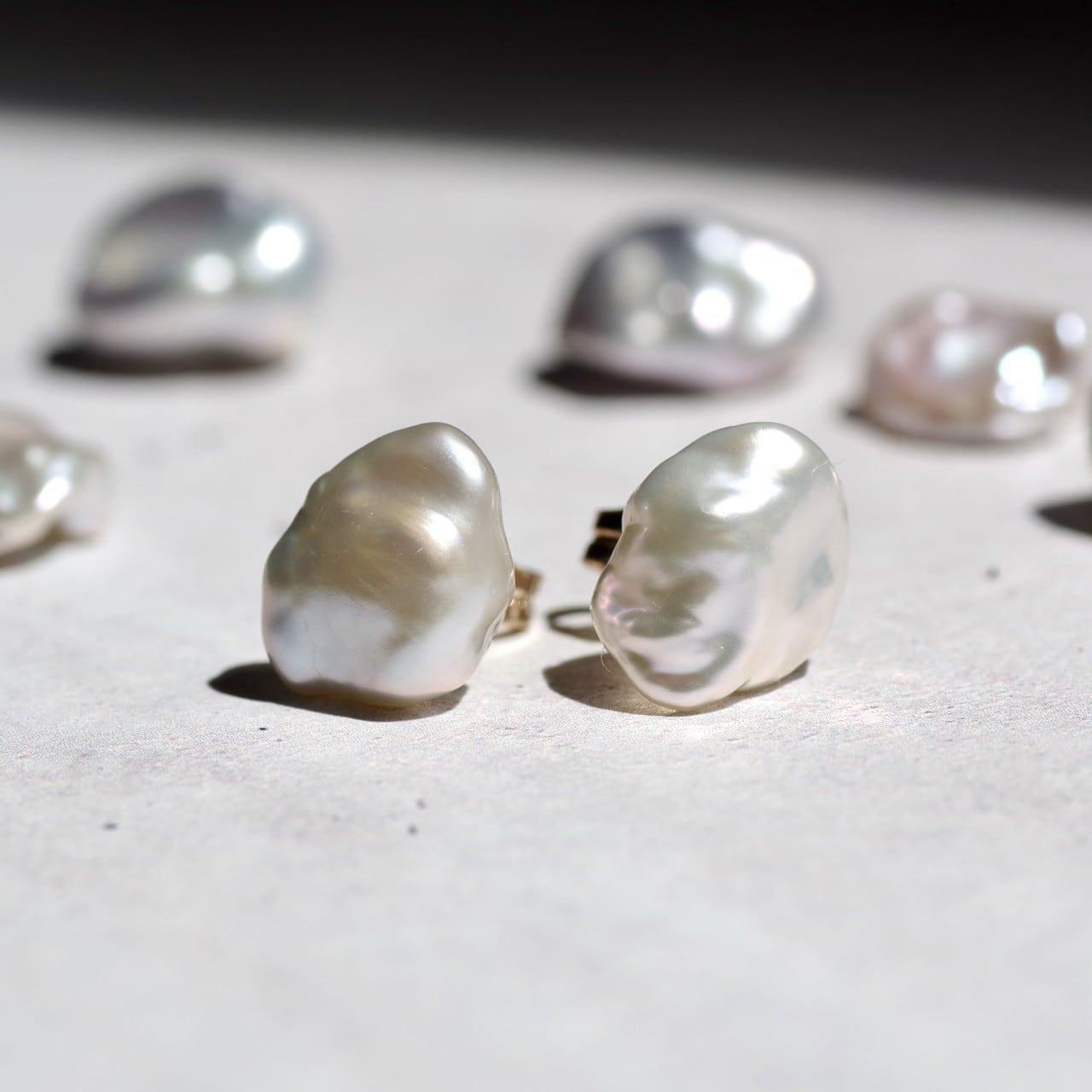 Keshi Pearl Earrings | Handmade Natural Stone Jewelry