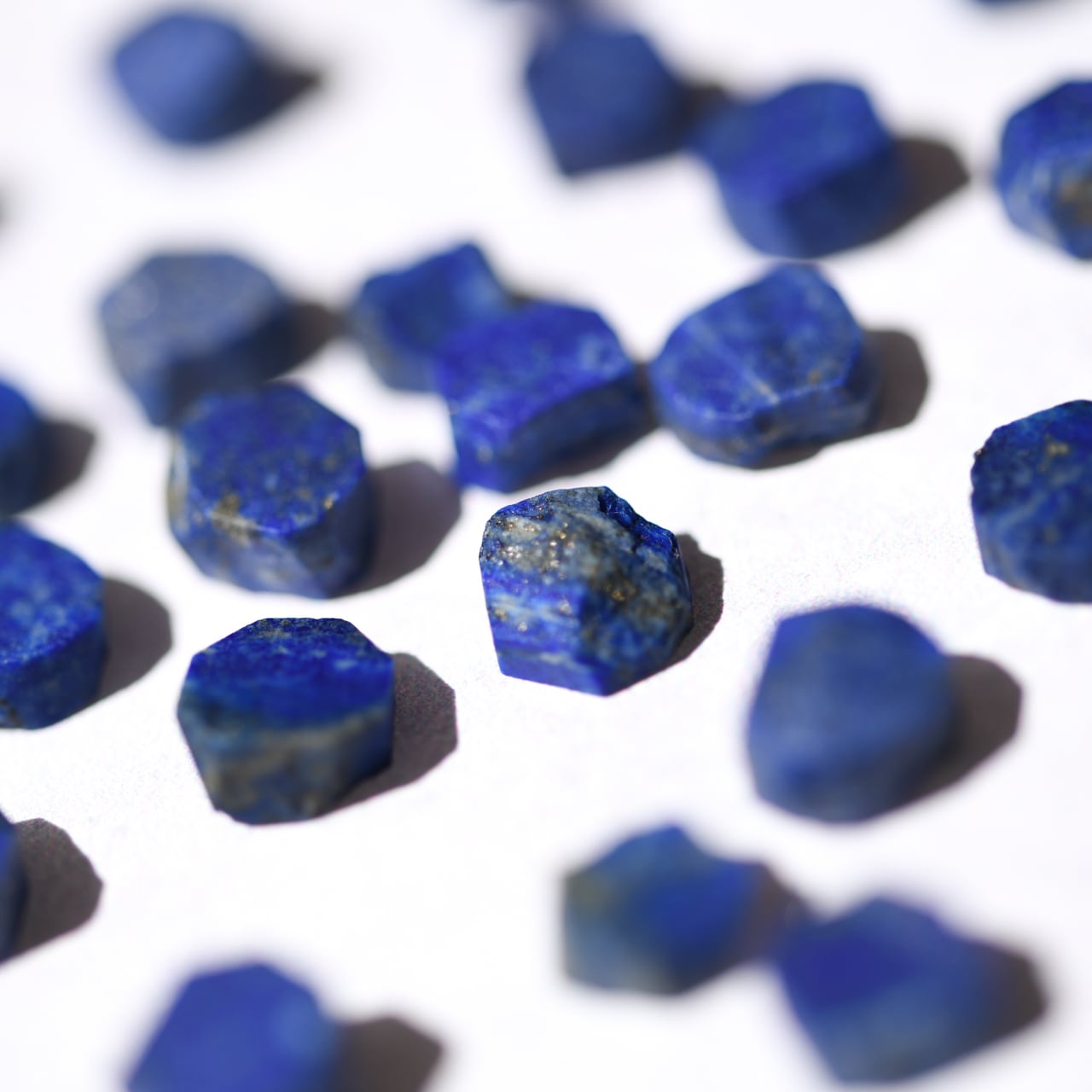 Lapis Lazuli Raw Stone Necklace | Handmade Natural Stone Jewelry