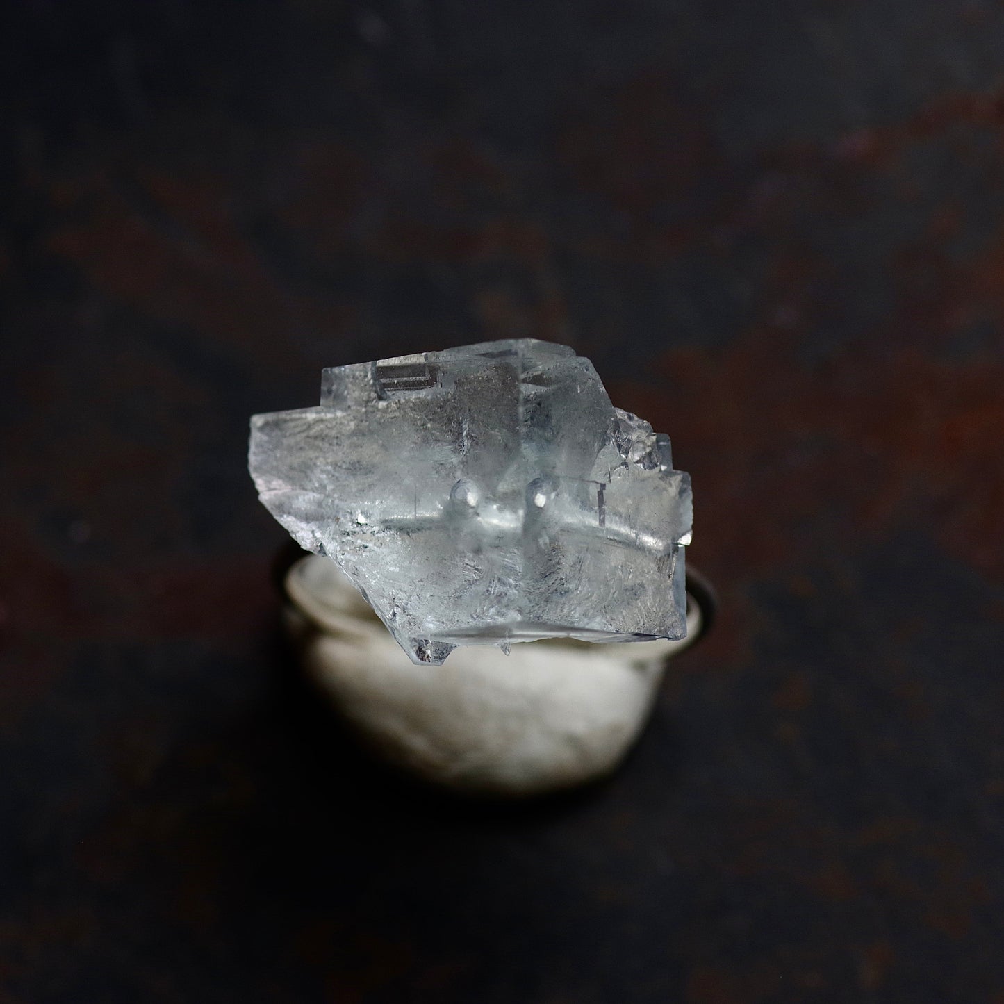 [One of a kind] Fluorite Raw Stone Ring | Handmade Natural Stone Jewelry [Silent Crystal Collection]