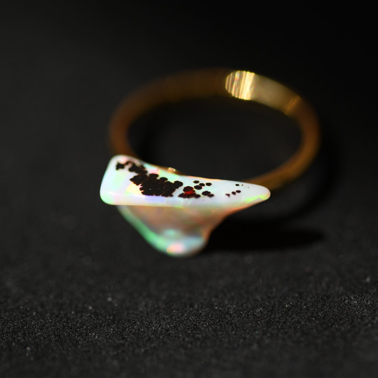 [One of a kind] Opal Raw Stone Pinky Ring | Handmade Natural Stone Jewelry [Opal Fest 2023]