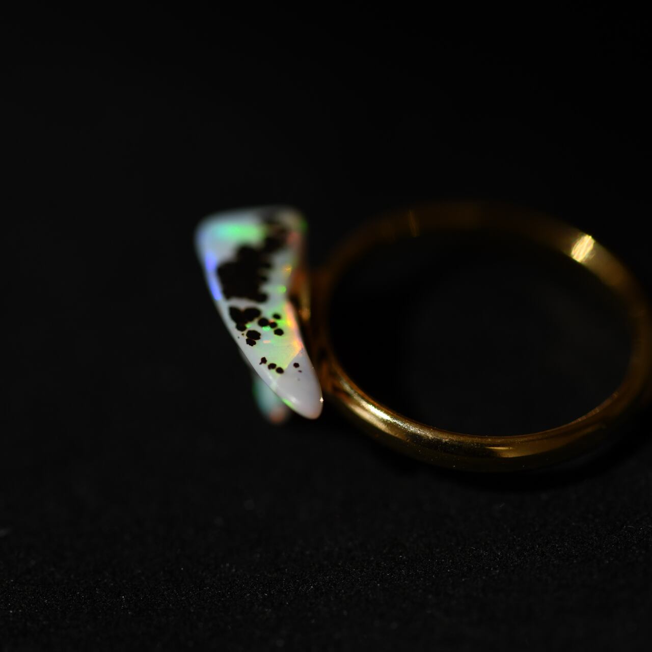 [One of a kind] Opal Raw Stone Pinky Ring | Handmade Natural Stone Jewelry [Opal Fest 2023]