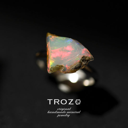 [One of a kind] Opal Raw Stone Ring | Handmade Natural Stone Jewelry [Opal Fest 2023]