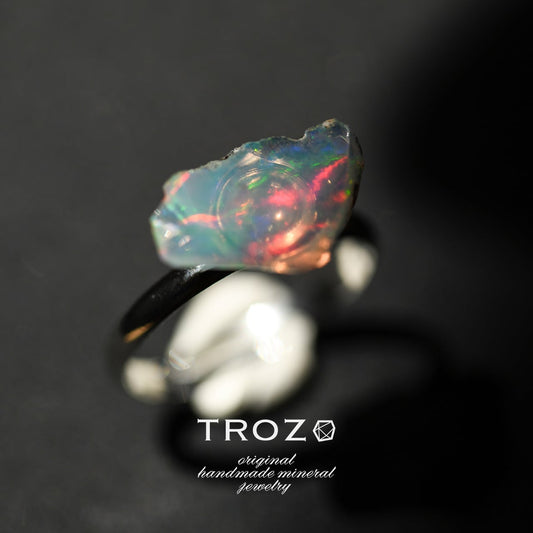 [One of a kind] Opal Raw Stone Ring | Handmade Natural Stone Jewelry [Opal Fest 2023]