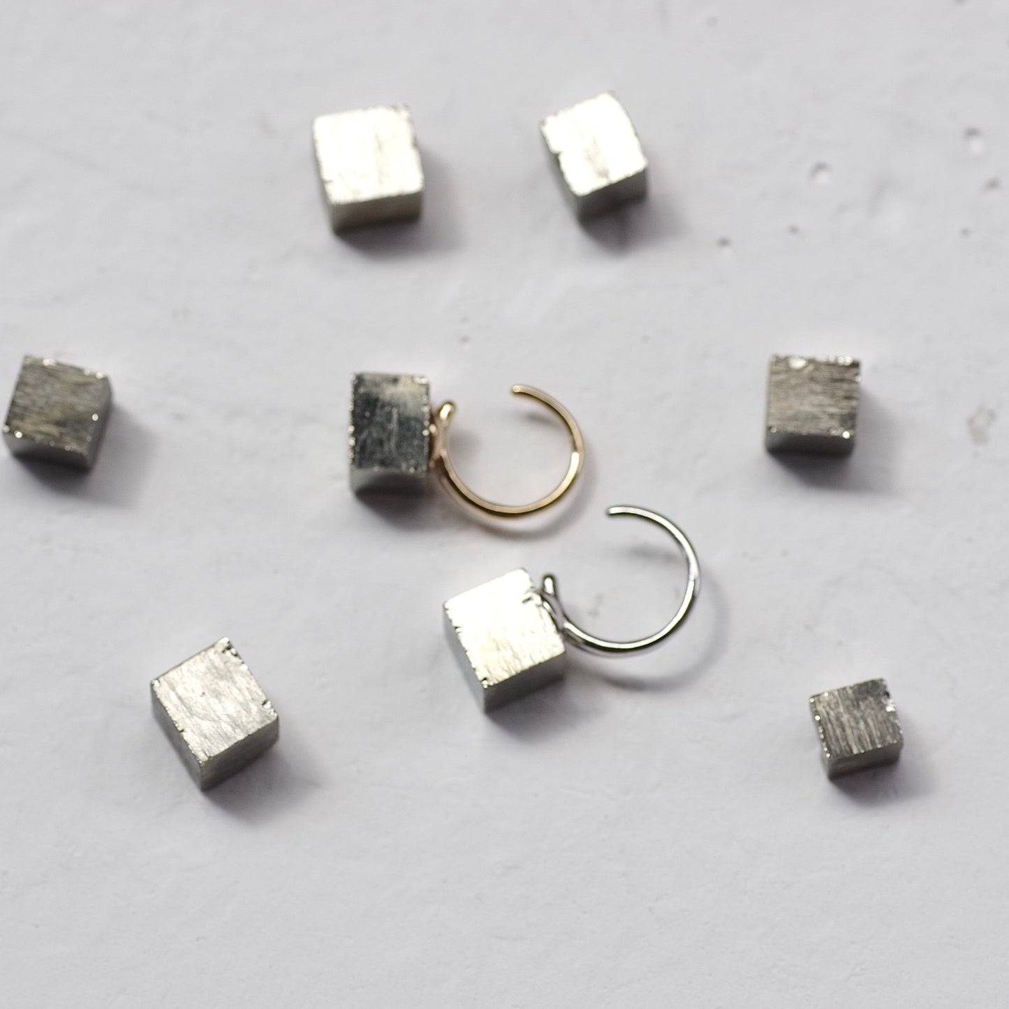 Pyrite (Cubic) Raw Stone Ear Cuff | Handmade Natural Stone Jewelry